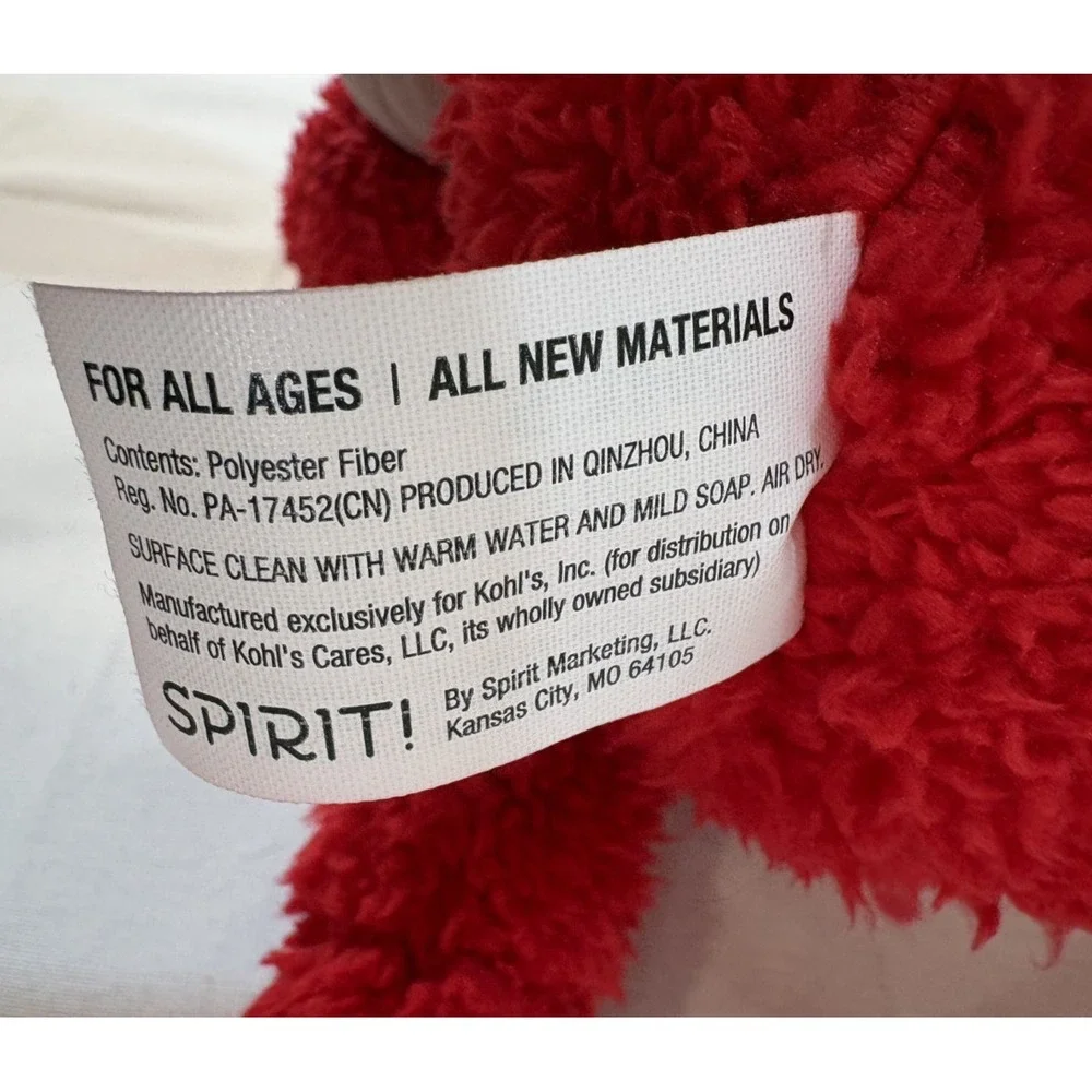2023 Kohl's Cares Sesame Street Elmo Plush Stuffed Animal Toy 14 Inch Doll